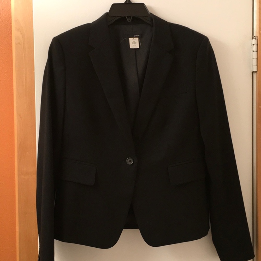 J. Crew Wool Blazer Black